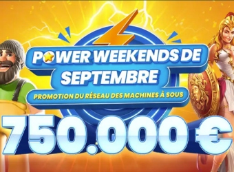 September Power Weekends sur Cresus Casino avec 750 000 € à la clé