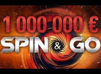 PokerStars.fr : Tentez de gagner 1 million d'euros avec le Spin & Go !